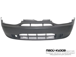 БАМПЕР ПЕРЕДНИЙ БЕЗ ОТВЕРСТИЙ ПОД ПРОТИВОТУМАННЫЕ ФАРЫ ЧЁРНЫЙ для Fiat PALIO (04.1997-)