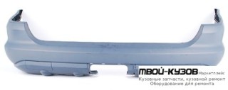 БАМПЕР ЗАДНИЙ БЕЗ ОТВ ПОД ДАТЧИКИ ГРУНТ (ТАЙВАНЬ) для Mercedes W163 (ML) (09.1998-)