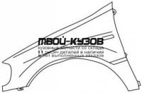 MD16300-270-L - КРЫЛО ПЕРЕДНЕЕ ЛЕВОЕ (ТАЙВАНЬ) Mercedes W163 (2000-)