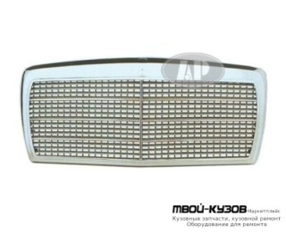 РЕШЕТКА РАДИАТОРА ЧЁРНЫЙ-ХРОМ (ТАЙВАНЬ) для Mercedes W126 (1980-1991)