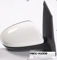 ЗЕРКАЛО ПРАВАЯ СТОРОНА ЭЛЕКТР С ПОДОГРЕВОМ (CONVEX) ГРУНТ (ТАЙВАНЬ) для Mazda 2 (2007-)