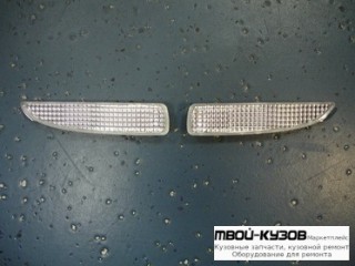 ФОНАРЬ-КАТАФОТ ЛЕВАЯ + ПРАВАЯ (КОМПЛЕКТ) В ЗАДНИЙ БАМПЕР ХРУСТАЛ для Mazda 3 (2004-)