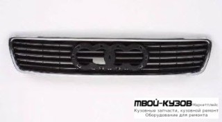 РЕШЕТКА РАДИАТОРА ЧЁРНЫЙ С ХРОМ МОЛДИНГ (ТАЙВАНЬ) для Audi A4 (01.1999 - 01.2001)
