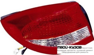 ФОНАРЬ ЗАДНИЙ ВНЕШНИЙ ЛЕВАЯ СТОРОНА (СЕДАН) (DEPO) для KIA RIO II (2001-2002) / (2003-2005)