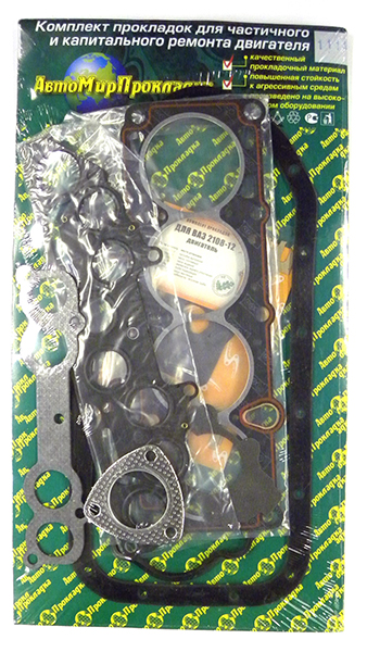 Набор прокладок двигателя полный ВАЗ-21114 1,6 (8кл.) (АвтоМирПроклад)