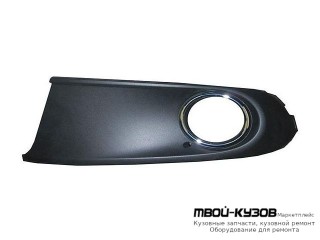 РЕШЕТКА БАМПЕРА ПЕРЕДНИЙ ЛЕВАЯ СТОРОНА С ОТВЕРСТИЯМИ ПОД ПРОТИВОТУМАННЫЕ ФАРЫ (СЕДАН) (КИТАЙ) для Volkswagen POLO (09.2010 - 2020)