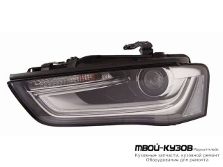 ФАРА ЛЕВАЯ СТОРОНА ЛИНЗОВАННАЯ С КОРРЕКТОР , (КСЕНОН) , ДИОД (DEPO) для Audi A4 (2012-2015)
