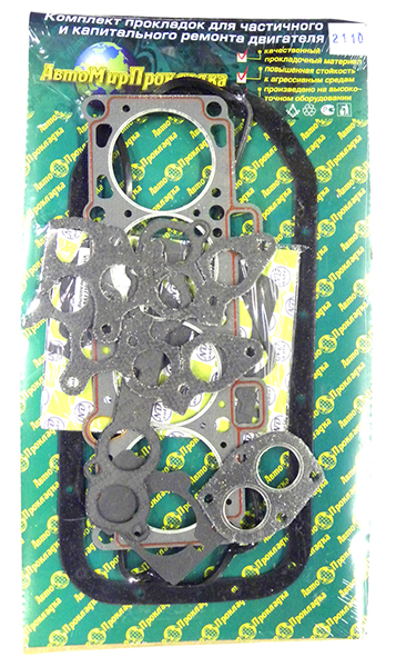 Набор прокладок двигателя полный ВАЗ-2110 (инжектор) (АвтоМирПроклад)