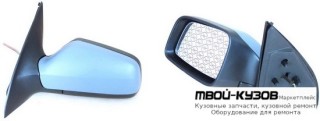 ЗЕРКАЛО ЛЕВАЯ СТОРОНА МЕХАН С ТРОСИК (ASPHERICAL) ГРУНТ (ТАЙВАНЬ) для Opel ASTRA (03.1998 - 2003)