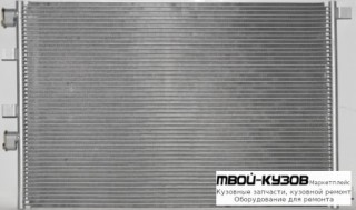 MEGANE {+ SCENIC 03-} КОНДЕНСАТОР КОНДИЦИОНЕРА (см.каталог) для Renault MEGANE (2003-2007), Renault SCENIC (06.2003 - 2012)