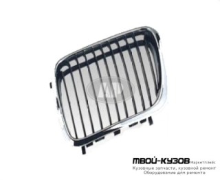 РЕШЕТКА РАДИАТОРА ЛЕВАЯ СТОРОНА ХРОМ-ЧЁРНЫЙ для BMW E36 (12.1990 - 01.2000)