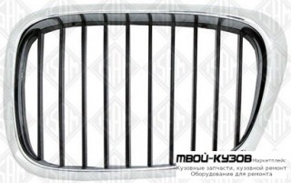 РЕШЕТКА РАДИАТОРА ЛЕВАЯ СТОРОНА ХРОМ-ЧЁРНЫЙ для BMW E39 (11.1995 - 2003)