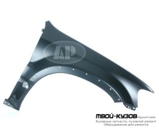 КРЫЛО ПЕРЕДНИЙ ПРАВАЯ СТОРОНА БЕЗ ОТВ ПОД ПОВТОРИТЕЛЬ С ОТВ П/РАСШИРИТ (ТАЙВАНЬ) для Ford MAVERICK (EURO) (2000-2002) ESCAPE (USA) (2001- / 2008-)