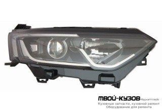 ФАРА ПРАВАЯ СТОРОНА ЛИНЗОВАННАЯ С КОРРЕКТОР , ДИОД (DEPO) для Renault KOLEOS (2016-)