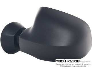 корпус монолитный!)} ЗЕРКАЛО ЛЕВАЯ СТОРОНА БОЛЬШ ЭЛЕКТР С ПОДОГРЕВОМ (convex) ЧЁРНЫЙ (РОССИЯ) для Renault LOGAN (2005-2014), Renault SANDERO (2008-)