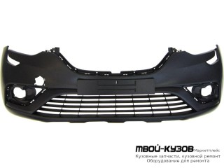 БАМПЕР ПЕРЕДНИЙ ГРУНТ С 2 ОТВ ПОД ДАТЧИКИ (ТАЙВАНЬ) для Renault ARKANA (2019-)