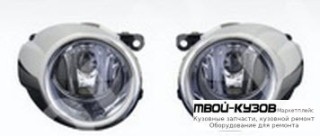 ФАРА ПРОТИВОТУМАННАЯ ЛЕВАЯ + ПРАВАЯ (КОМПЛЕКТ) С ПРОВОДК , КНОПКОЙ , РЕШЕТК БАМПЕРА ХРОМ для Ford FIESTA (2008-)