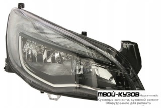 ФАРА ПРАВАЯ СТОРОНА С КОРРЕКТОР ВНУТРИ ЧЁРНЫЙ (DEPO) для Opel ASTRA J (2009-)