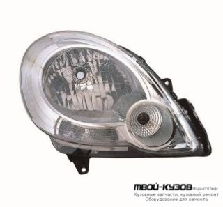 ФАРА ПРАВАЯ СТОРОНА ПОД КОРРЕКТОР (DEPO) для Renault KANGOO (2008-2013)
