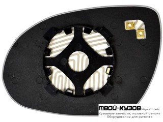 СТЕКЛО ЗЕРКАЛА ПРАВАЯ СТОРОНА С ПОДОГРЕВОМ (CONVEX) (ТАЙВАНЬ) для Hyundai I30 (2007-2011)