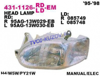 ФАРА Н-4 левая (под механический и электро корректор)  - для FORD ESCORT