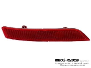 ФОНАРЬ-КАТАФОТ ПРАВАЯ СТОРОНА В ЗАДНИЙ БАМПЕР (КИТАЙ) для Peugeot 508 (2012-)