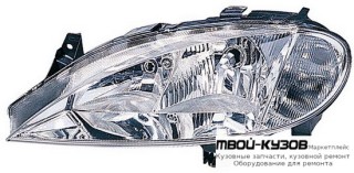 ФАРА ЛЕВАЯ СТОРОНА ПОД КОРРЕКТОР ДВУХЛАМП (DEPO) для Renault MEGANE (07.1999 - 02.2003)