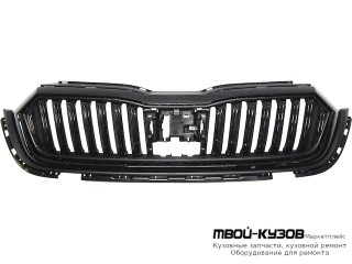 РЕШЕТКА РАДИАТОРА С ЧЁРНЫЙ МОЛДИНГ (КИТАЙ) для Skoda OCTAVIA (2019-)