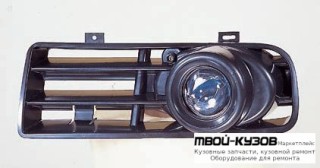 решётка ЧЁРНЫЙая} ФАРА ПРОТИВОТУМАННАЯ ЛЕВАЯ + ПРАВАЯ (КОМПЛЕКТ) ТЮНИНГ ЛИНЗОВАННАЯ (SONAR) для Volkswagen GOLF IV (10.1997-)