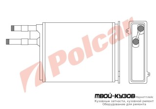 РАДИАТОР ОТОПИТЕЛЯ 220X195X42 для BOXER 94-01/JUMPER 94-99/DUCATO 94-98