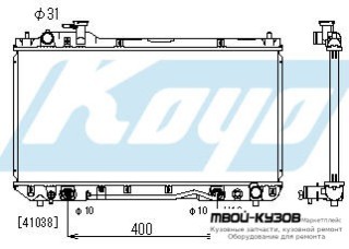 РАДИАТОР ОХЛАЖДЕНИЯ AT 2 (1 ряд) для Toyota RAV4 (04.1994 - 08.1997) (09.1997 - 08.2000)
