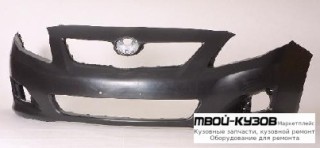 БАМПЕР ПЕРЕДНИЙ БЕЗ ОТВ П/ОМЫВАТЕЛЬ ФАР для Toyota COROLLA E150 (2006-) СЕДАН