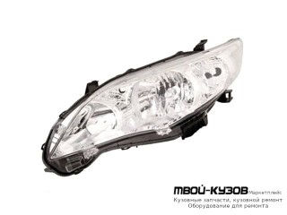 ФАРА ЛЕВАЯ СТОРОНА (КСЕНОН) ПОД КОРРЕКТОР (DEPO) для Toyota COROLLA E150 (2006-) СЕДАН