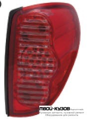 ФОНАРЬ ЗАДНИЙ ВНЕШНИЙ ЛЕВАЯ + ПРАВАЯ (КОМПЛЕКТ) ТЮНИНГ С ДИОД (EAGLE EYES) КРАСНЫЙ-ТОНИР для Mitsubishi L200 (2005-)