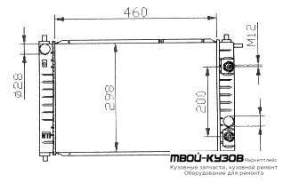 РАДИАТОР ОХЛАЖДЕНИЯ AT для Daewoo MATIZ (2001-)