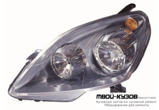 ФАРА ЛЕВАЯ СТОРОНА С КОРРЕКТОР ВНУТРИ (DEPO) ЧЁРНЫЙ для Opel ZAFIRA (07.2004-)