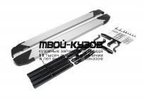 F160AL.3302.2 - ПОРОГИ-ПОДНОЖКИ (КОМПЛЕКТ) Silver (RIVAL) Lifan X60 (2012-2016)