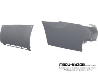 БОКОВИНА БАМПЕРА ЗАДНИЙ ЛЕВАЯ СТОРОНА П/ ДВОЙН ДВЕРЬ ДЛИНН (ТАЙВАНЬ) для Peugeot PARTNER (2008-2015)