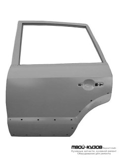 ДВЕРЬ ЗАДНИЙ ЛЕВАЯ СТОРОНА С ОТВ П/ МОЛДИНГ (КИТАЙ) для Hyundai TUCSON (04.2004-)