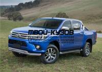 R.5716.001 - ЗАЩИТА ПЕРЕДНЕГО БАМПЕРА d76+d57 (кроме Exclusive) (RIVAL) Toyota Hilux (2015-)