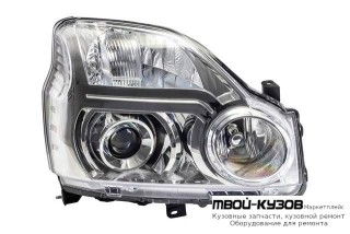ФАРА ПРАВАЯ СТОРОНА (КСЕНОН) ПОД КОРРЕКТОР ЛИНЗОВАННАЯ (DEPO) для Nissan X-TRAIL (03.2007-)