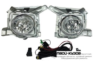 ФАРА ПРОТИВОТУМАННАЯ ЛЕВАЯ + ПРАВАЯ (КОМПЛЕКТ) С РЕШЕТК БАМПЕРА , ПРОВОДК , КНОПКОЙ для Toyota LANDCRUISER 200 (2012-)