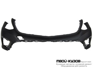 БАМПЕР ПЕРЕДНИЙ ВЕРХН ЧАСТЬ С ОТВ ПОД ДАТЧИКИ ГРУНТ (ТАЙВАНЬ) для Mercedes X253 GLC-CLASS (2016-)