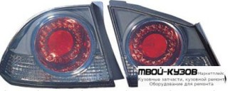 ФОНАРЬ ЗАДНИЙ ВНЕШНИЙ+ВНУТР ЛЕВАЯ + ПРАВАЯ (КОМПЛЕКТ) (СЕДАН) ТЮНИНГ ДИОД СТОП СИГНАЛ (DEPO) ТОНИР-КРАСНЫЙ для Honda CIVIC (2006-2011) СЕДАН