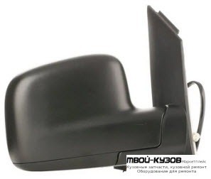 ЗЕРКАЛО ПРАВАЯ СТОРОНА ЭЛЕКТР С ПОДОГРЕВОМ ЧЁРНЫЙ (convex) (ТАЙВАНЬ) для Volkswagen CADDY (2004-2009)