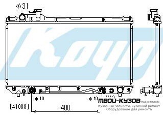 РАДИАТОР ОХЛАЖДЕНИЯ AT 2 (KOYO) для Toyota RAV4 (04.1994 - 08.1997) (09.1997 - 08.2000)