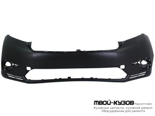 БАМПЕР ПЕРЕДНИЙ ЧЁРНЫЙ (ТАЙВАНЬ) для Toyota HIGHLANDER (2010-2013)