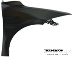 КРЫЛО ПЕРЕДНИЙ ПРАВАЯ СТОРОНА БЕЗ ОТВ ПОД ПОВТОРИТЕЛЬ (ТАЙВАНЬ) для Hyundai ELANTRA (2016-)