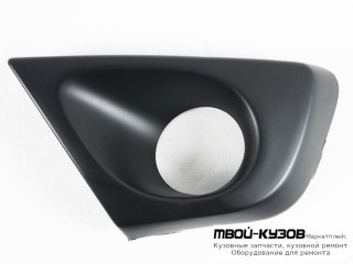 РЕШЕТКА БАМПЕРА ПЕРЕДНИЙ ЛЕВАЯ СТОРОНА С ОТВЕРСТИЯМИ ПОД ПРОТИВОТУМАННЫЕ ФАРЫ (АРГЕНТИНА) для Renault DUSTER (2010-)