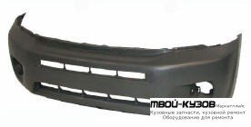 БАМПЕР ПЕРЕДНИЙ С ОТВ П/РАСШИРИТ ТЕМНО-СЕРЫЙ (ТАЙВАНЬ) для Toyota RAV4 (2000-2003) (2004-2005)
